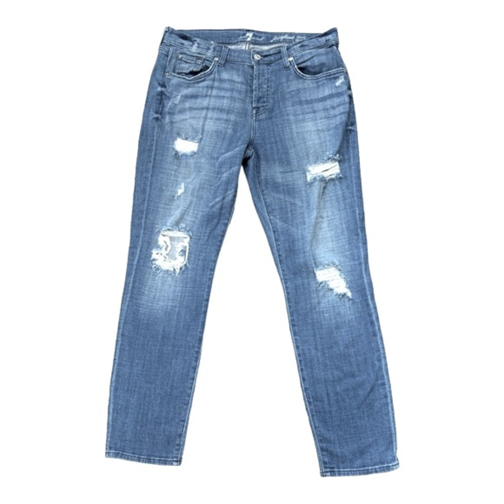 7 For All Mankind Josefina Skinny Boyfriend Jeans Size 28